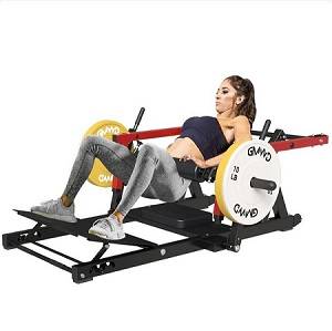 GMWD Hip Thrust Plate Loaded Glute Bridge Machine 800# Cap. HRTQ